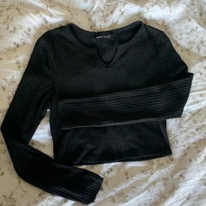 Shein Long Sleeve Crop Top
